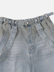 Gradient Washed Loose Jeans