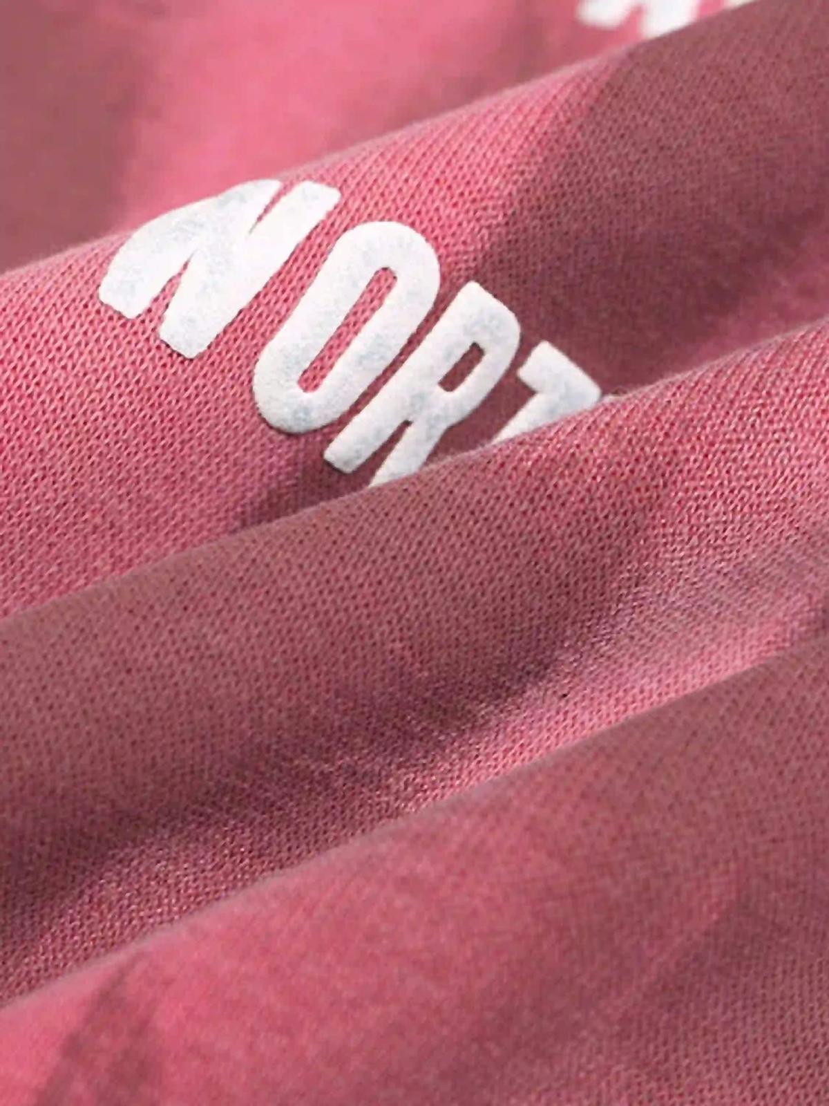Graffiti Letter Gradient Distressed Hip-Hop Hoodie