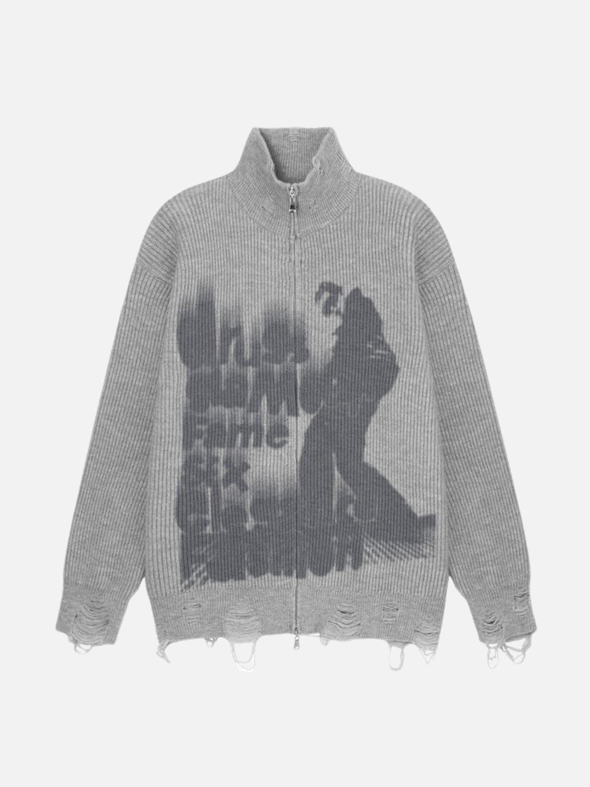 Graffiti Vandalism Cardigan
