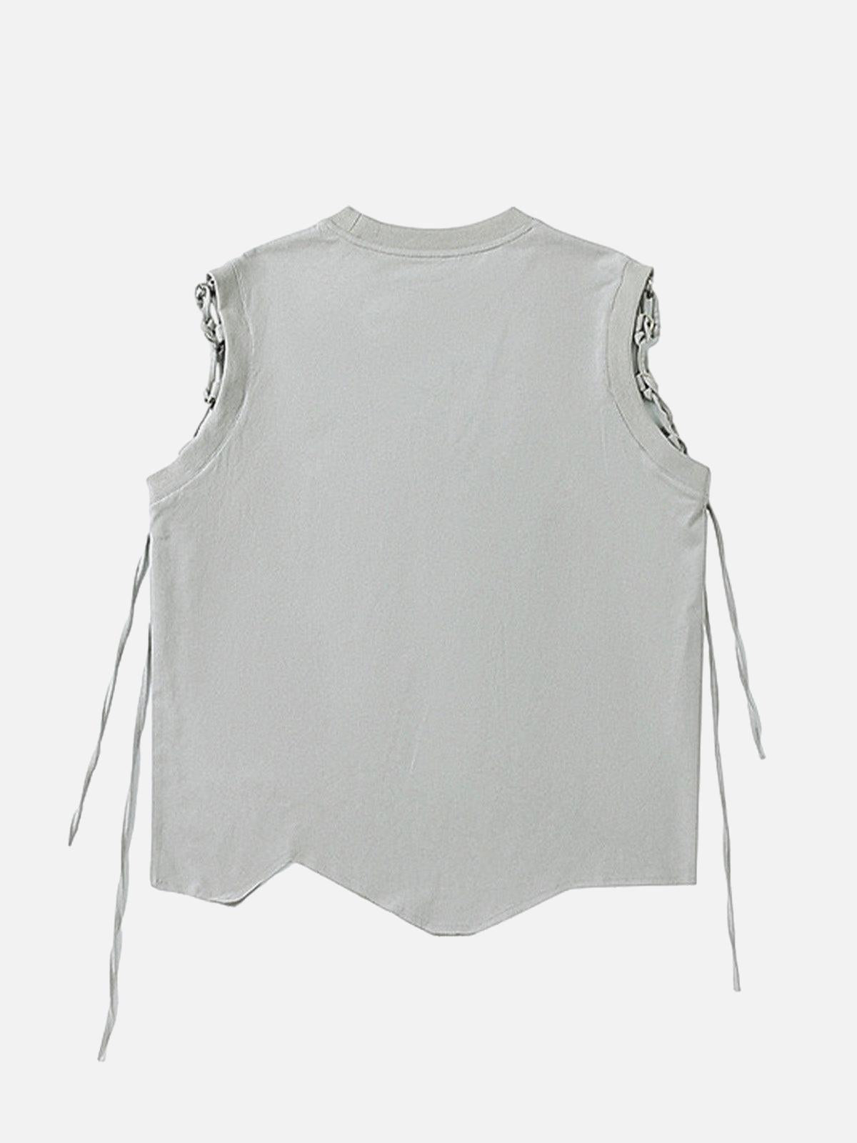 Graphic Adjustable Straps Vest
