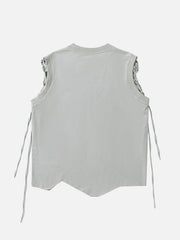 Graphic Adjustable Straps Vest