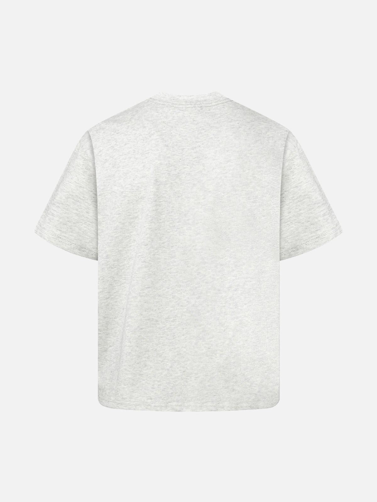 Graphic Patch Letter Print T-Shirt