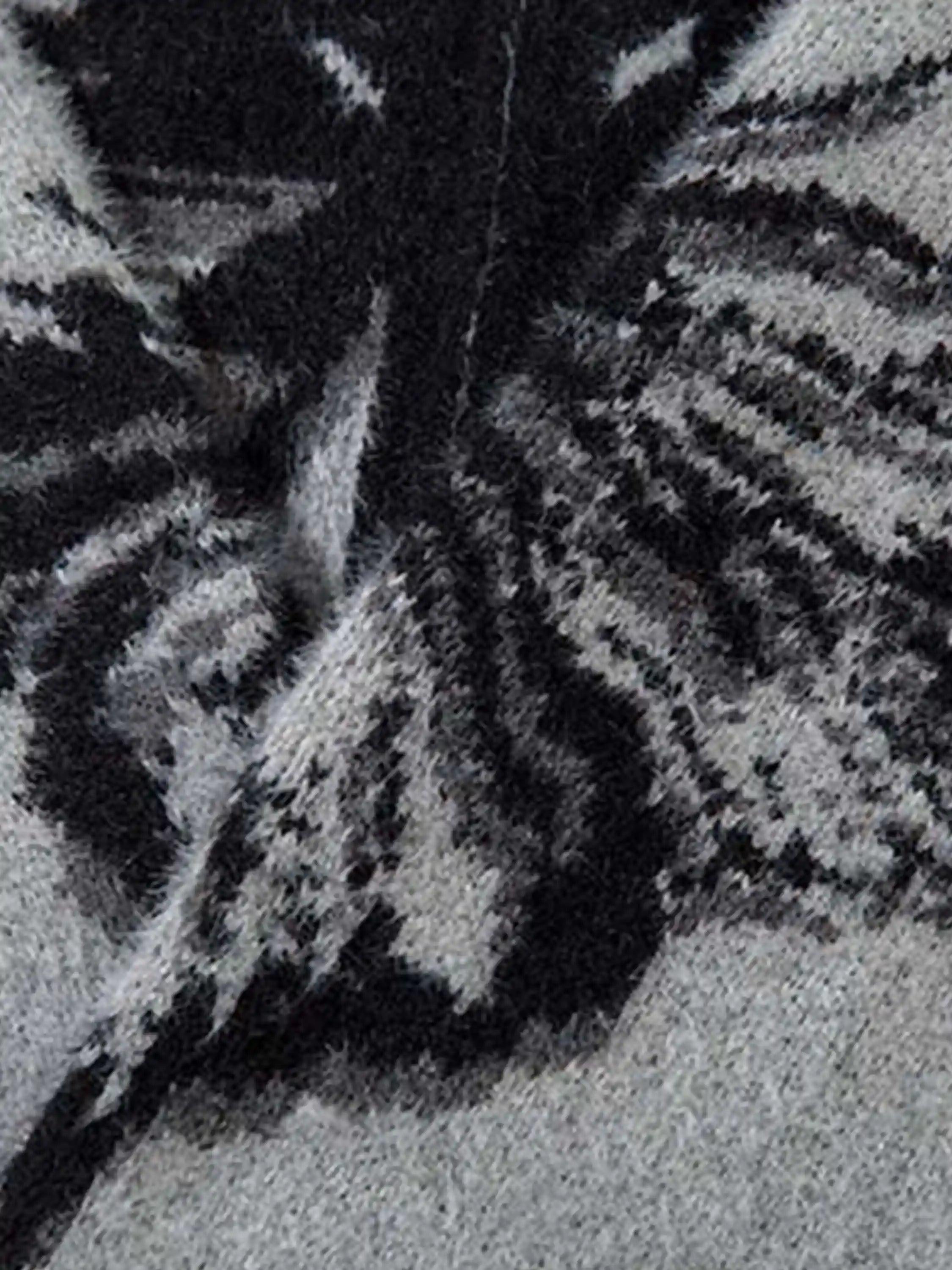 Hand-Painted Butterfly Mohair Jacquard Cardigan