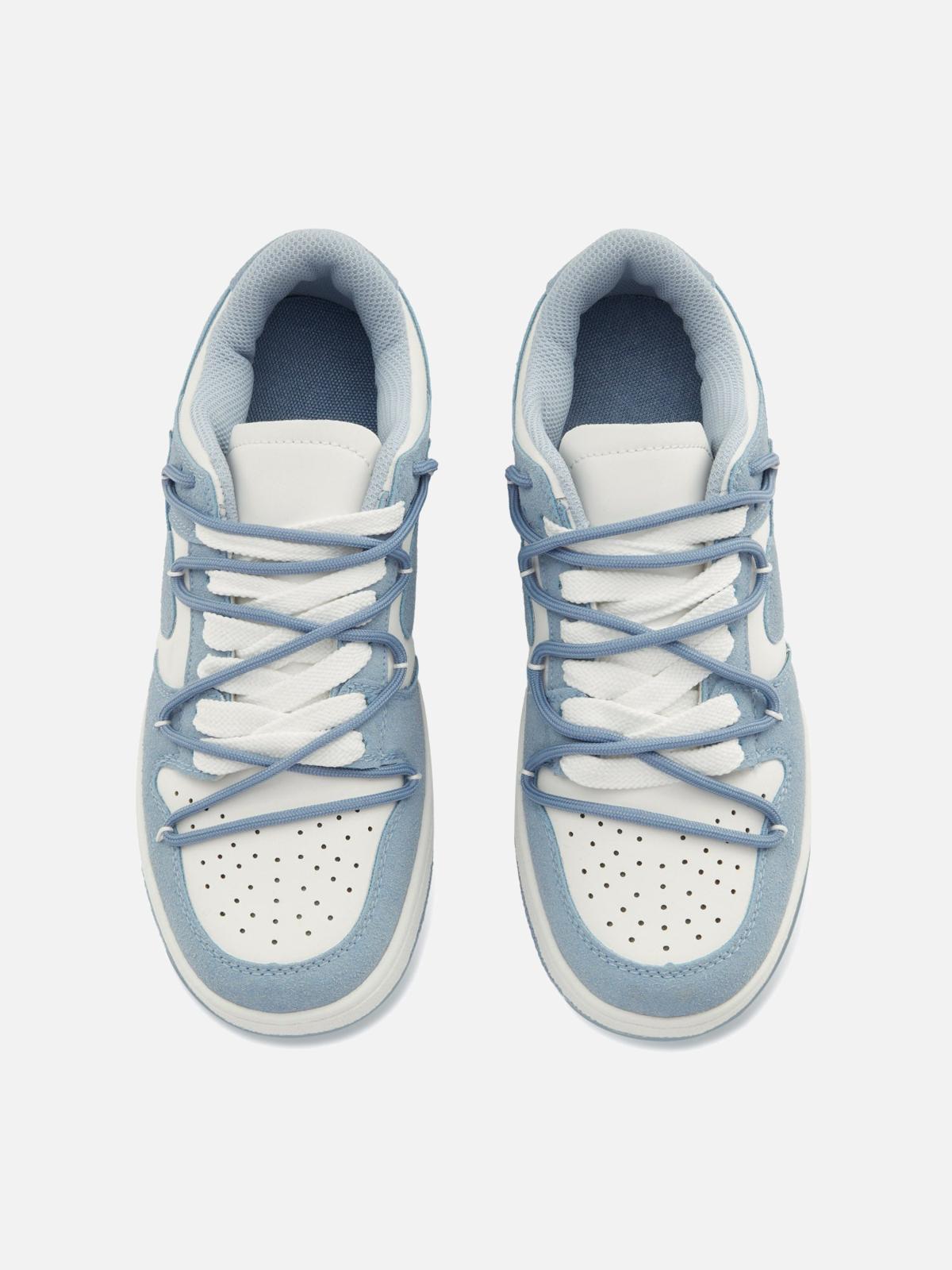 Haze Blue Love Breathable Board Shoes