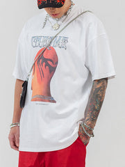 Head Print Hip Hop T-Shirt