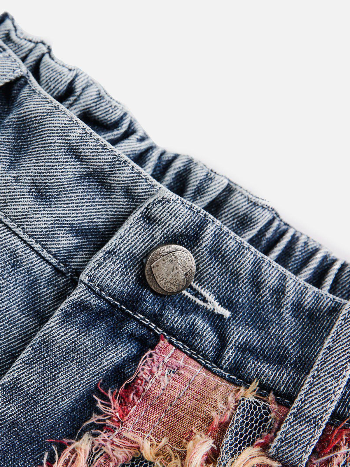 Heavy Craftsmanship Lace Jorts