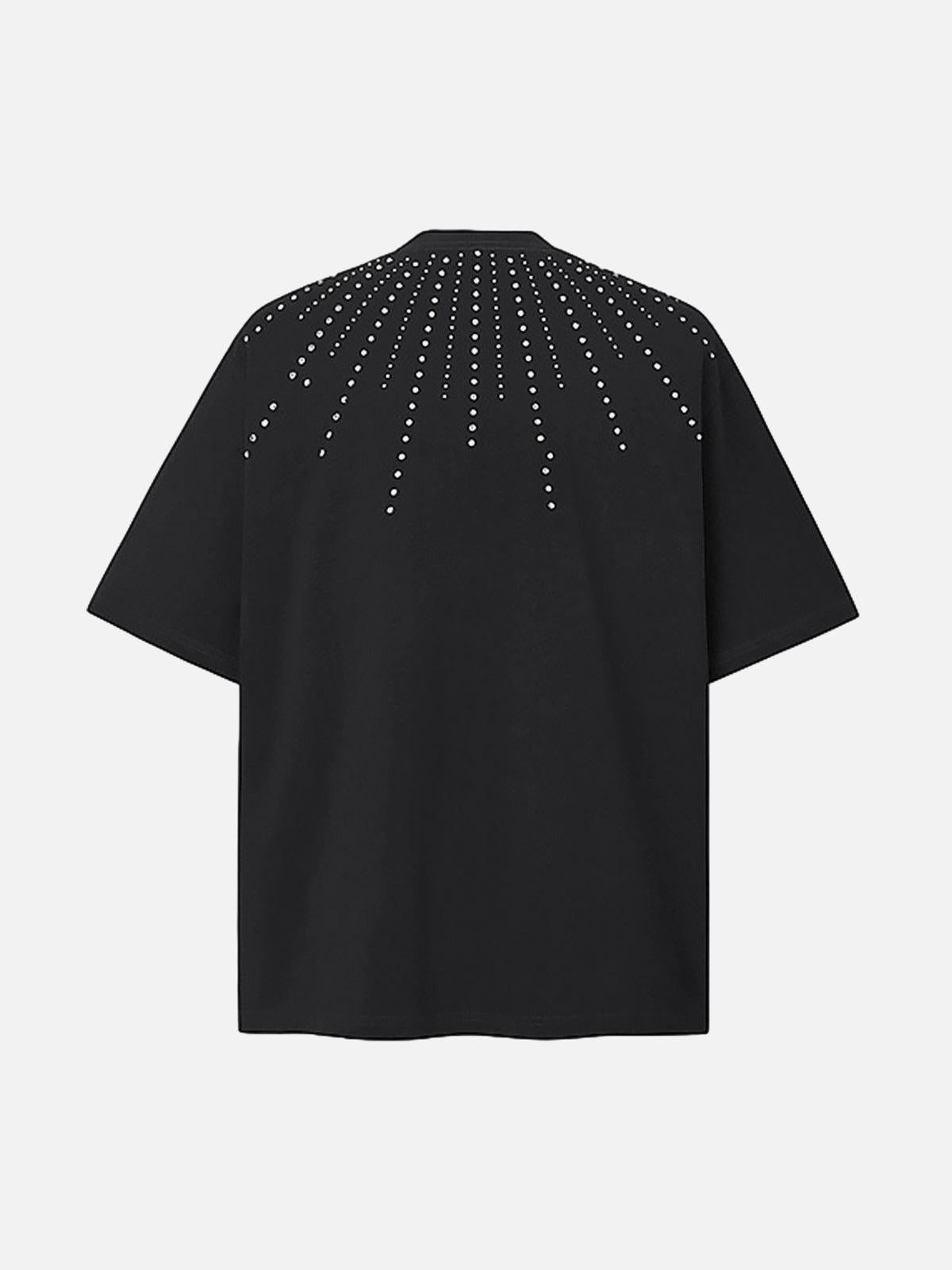 Heavy Rhinestone Short-Sleeve T-Shirt