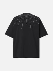 Heavy Rhinestone Short-Sleeve T-Shirt