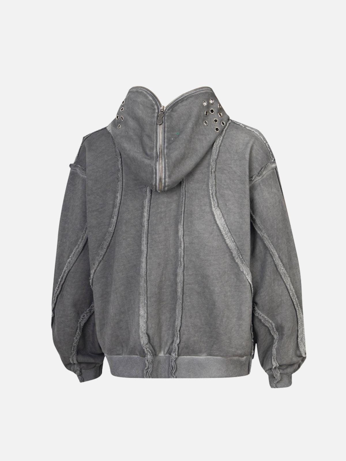 Heavyweight Batik Washed Distressed Hoodie