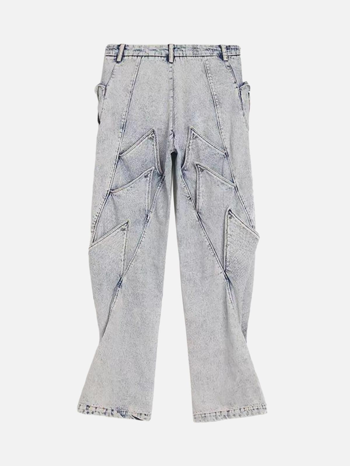 High Street Deconstructed Washed Jeans
