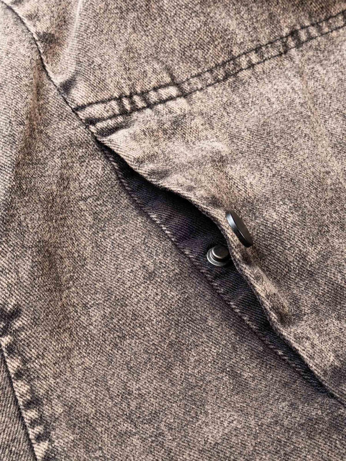 High Street Distressed Washed Work Jacket