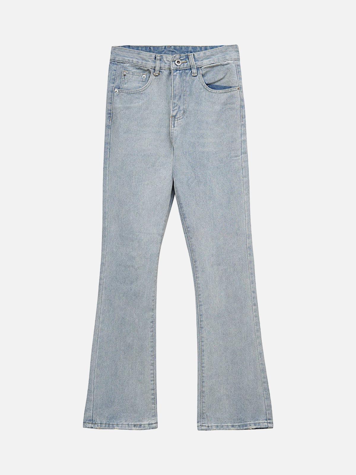 High Street Embroidery Retro Jeans