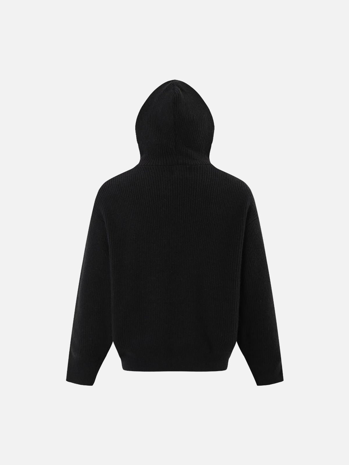 High Street Half-Zipped Personality Sweater