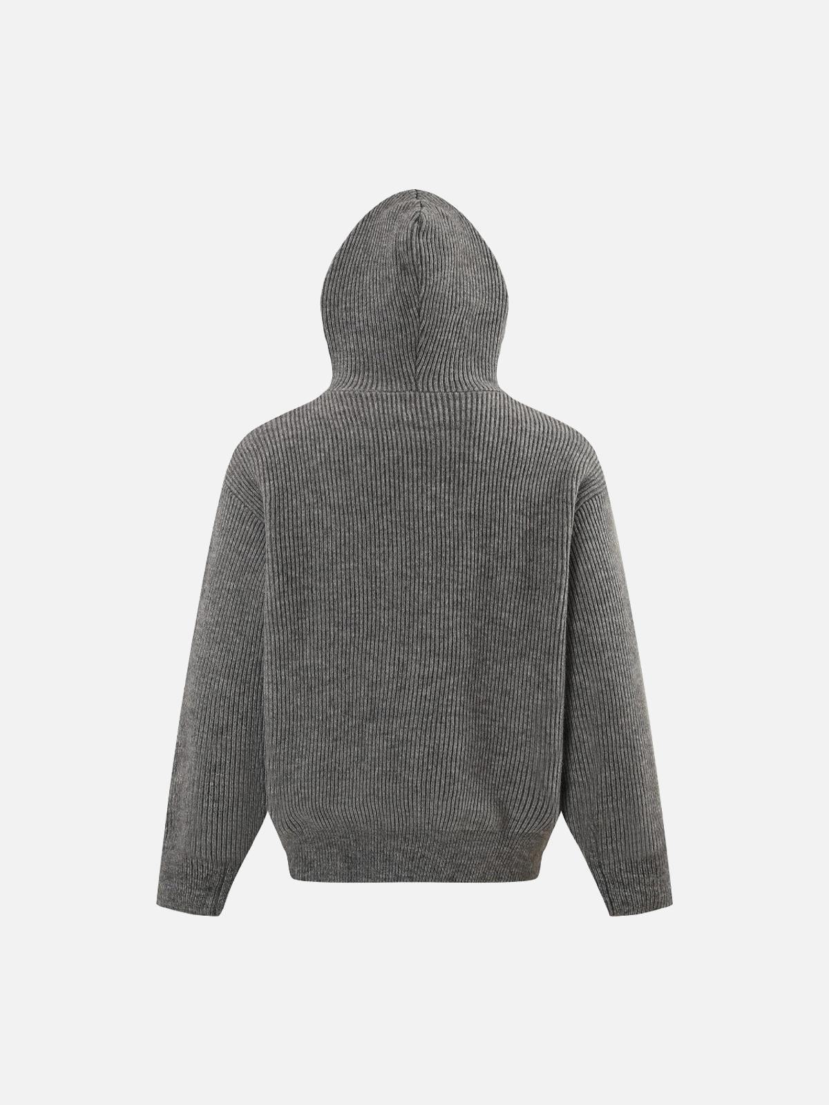 High Street Half-Zipped Personality Sweater