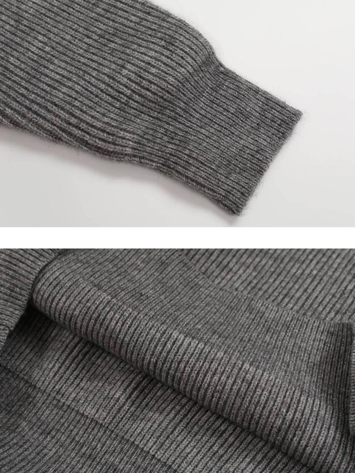 High Street Half-Zipped Personality Sweater
