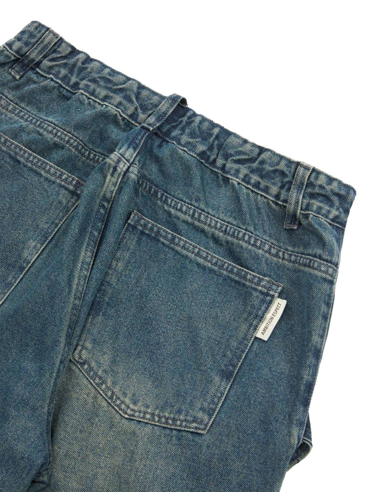 High Street Heavy Duty Design Multi-Pocket Jeans