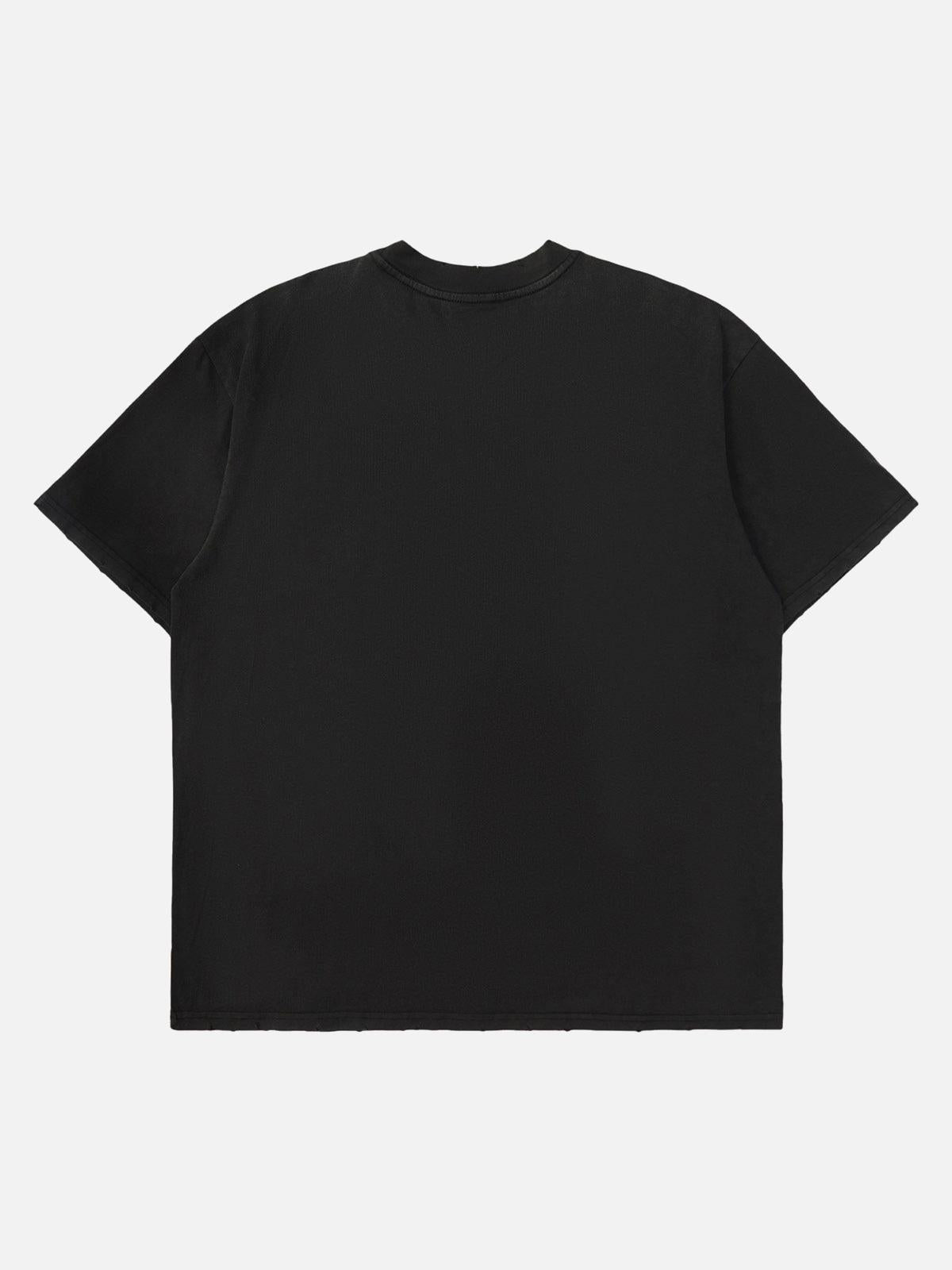 High Street Hip Hop Hole Design T-Shirt