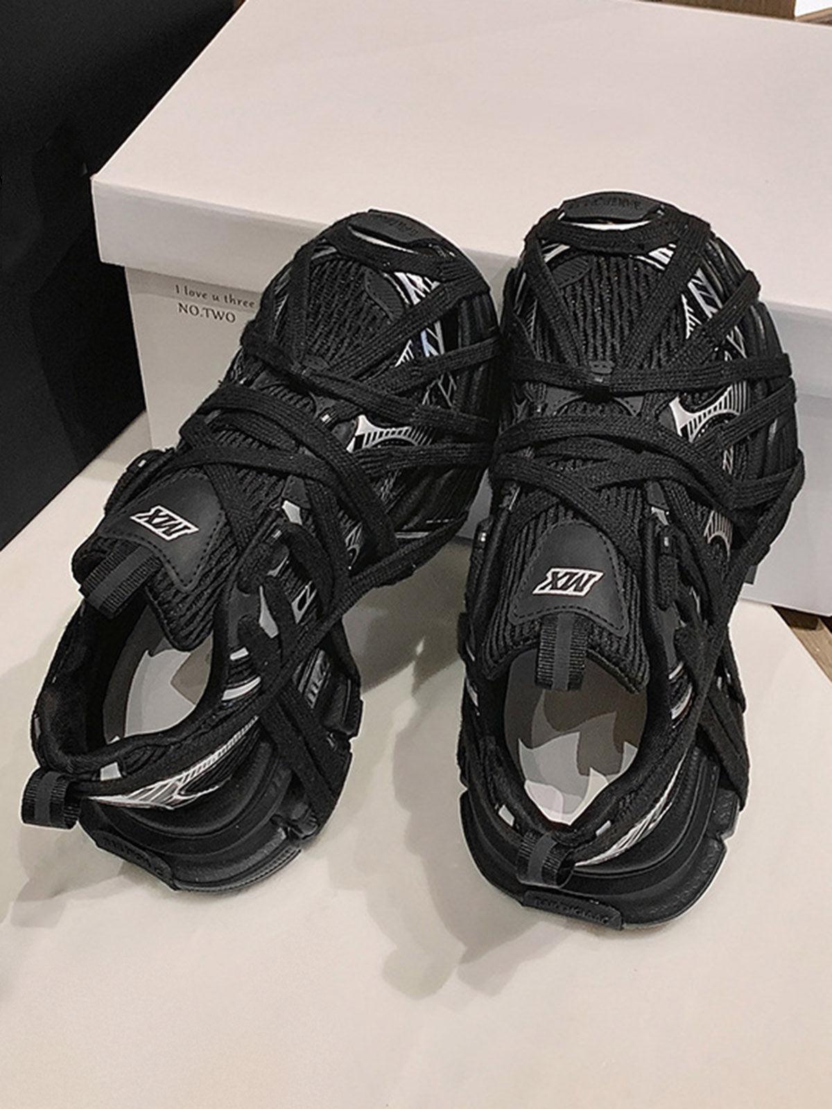 High Street Lace-Up Casual Sneakers