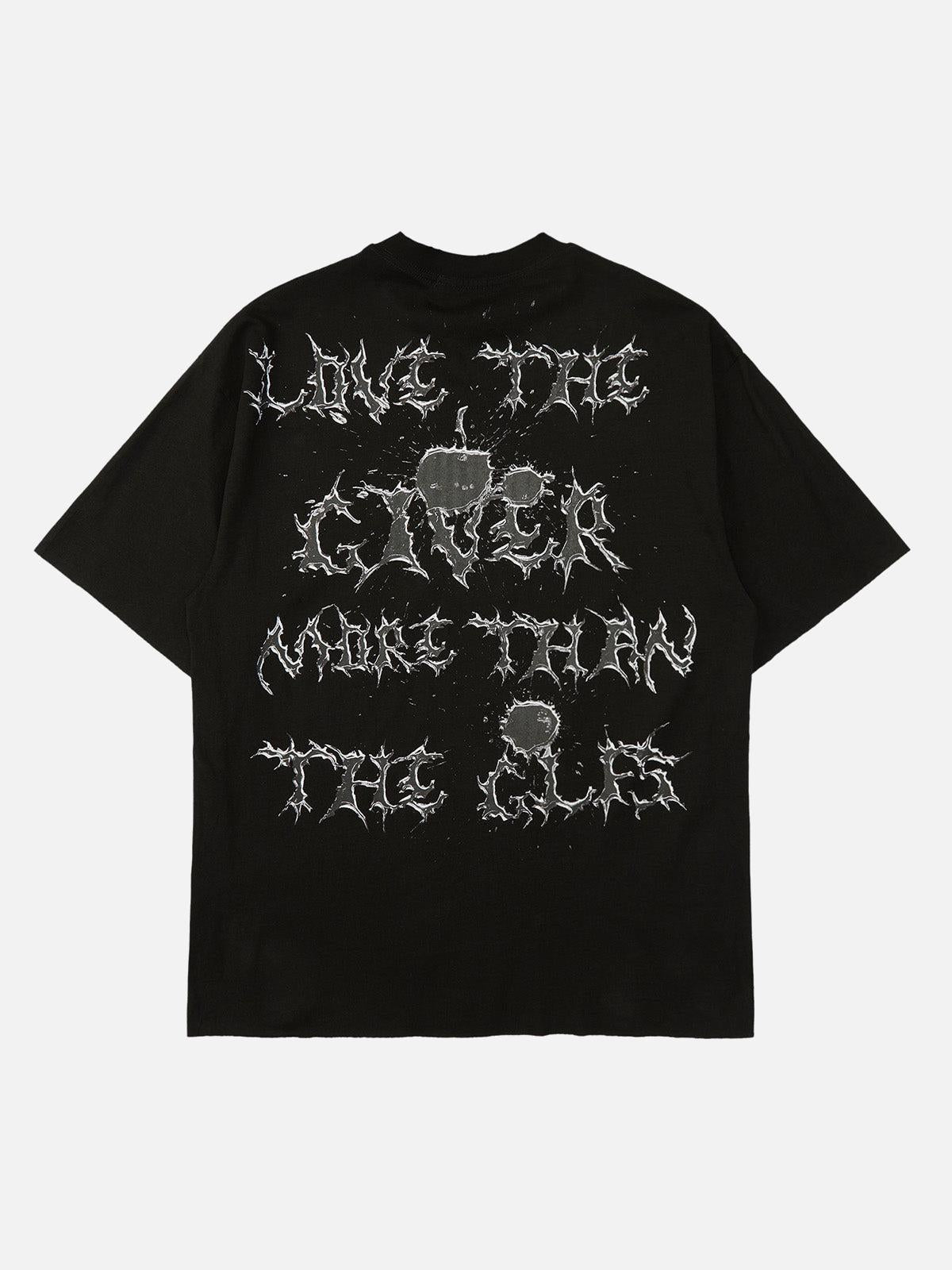 High Street Letter Print Short-Sleeved T-Shirt