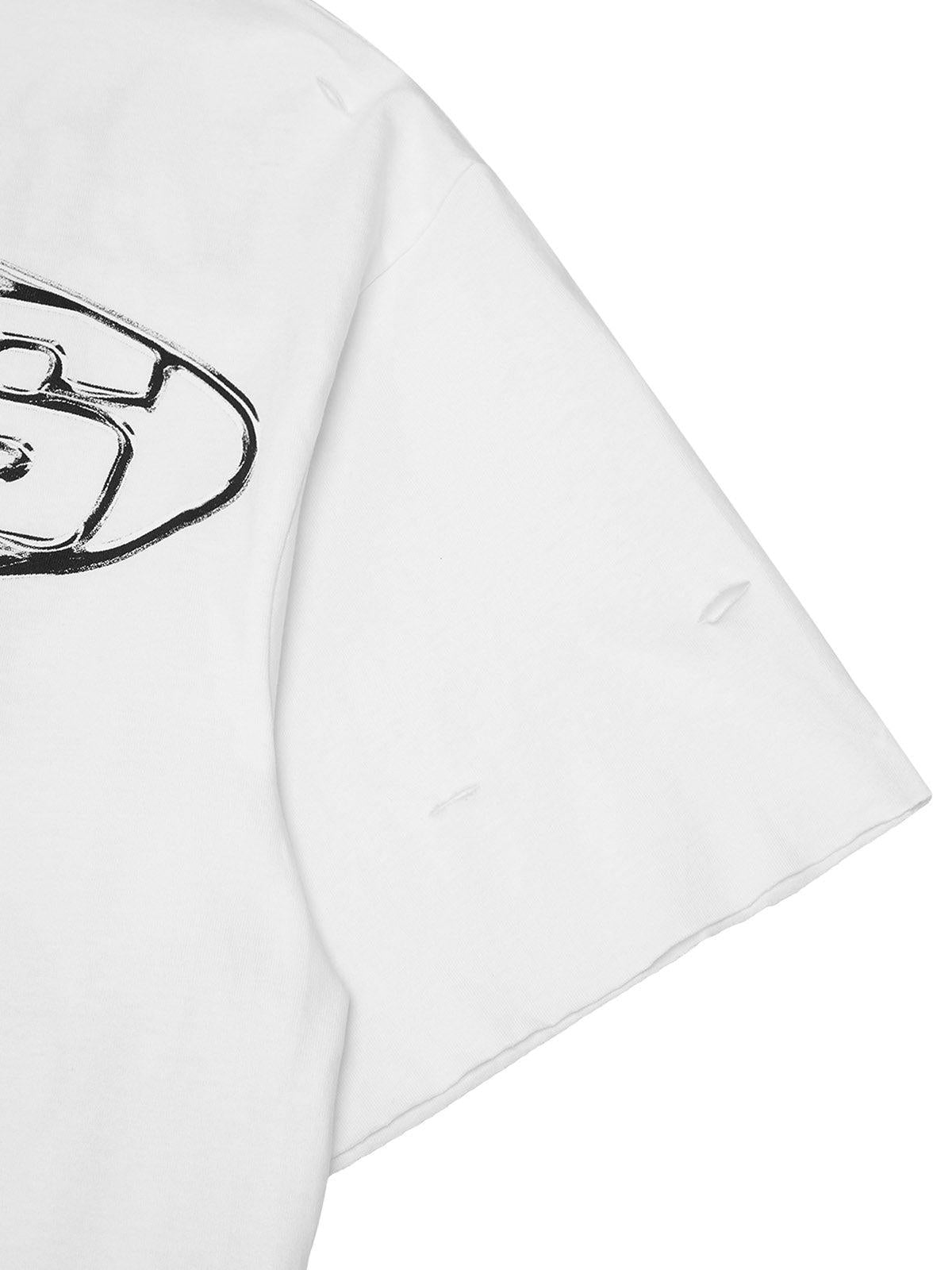 High Street Letter Print Short-Sleeved T-Shirt