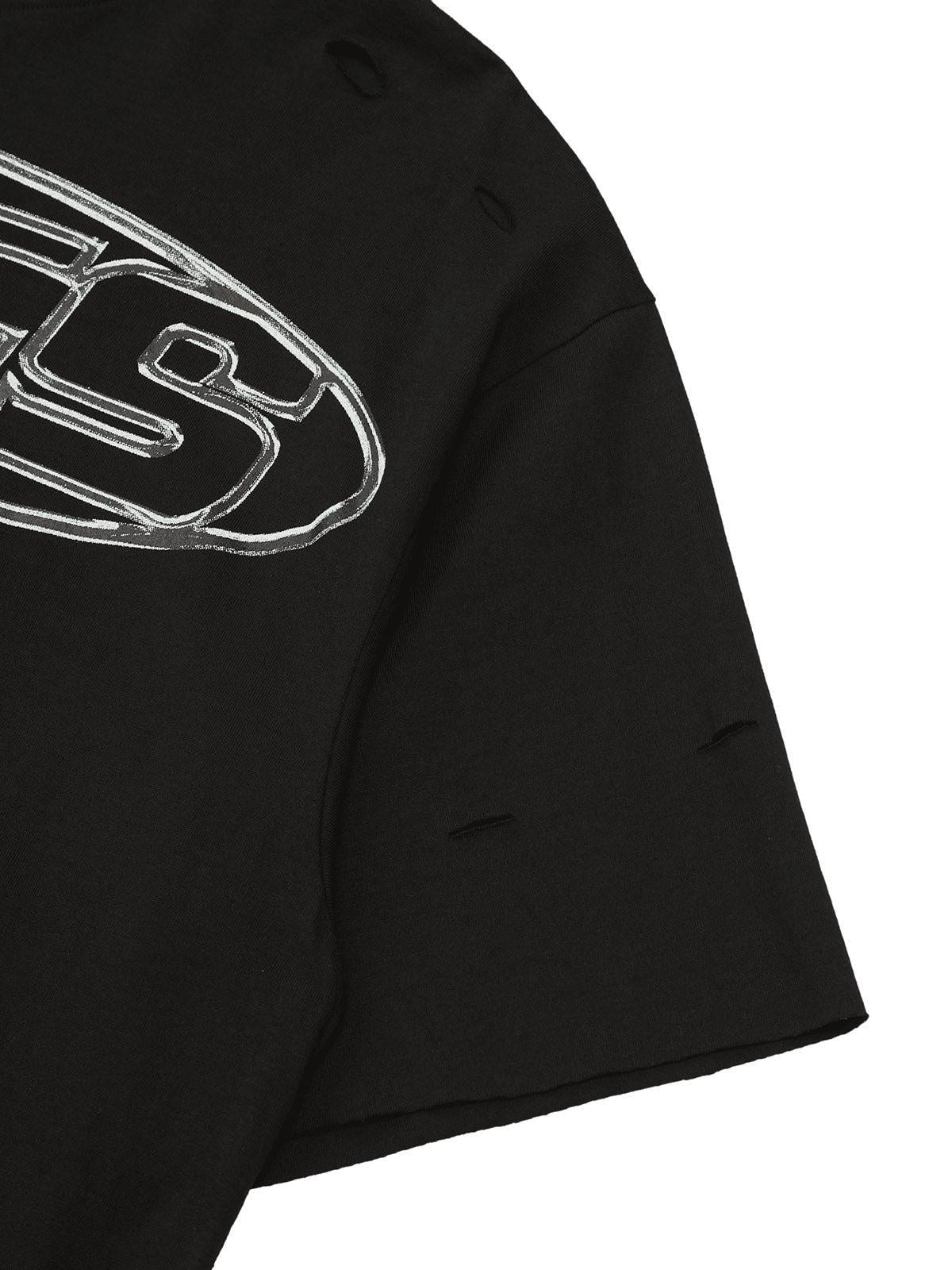 High Street Letter Print Short-Sleeved T-Shirt
