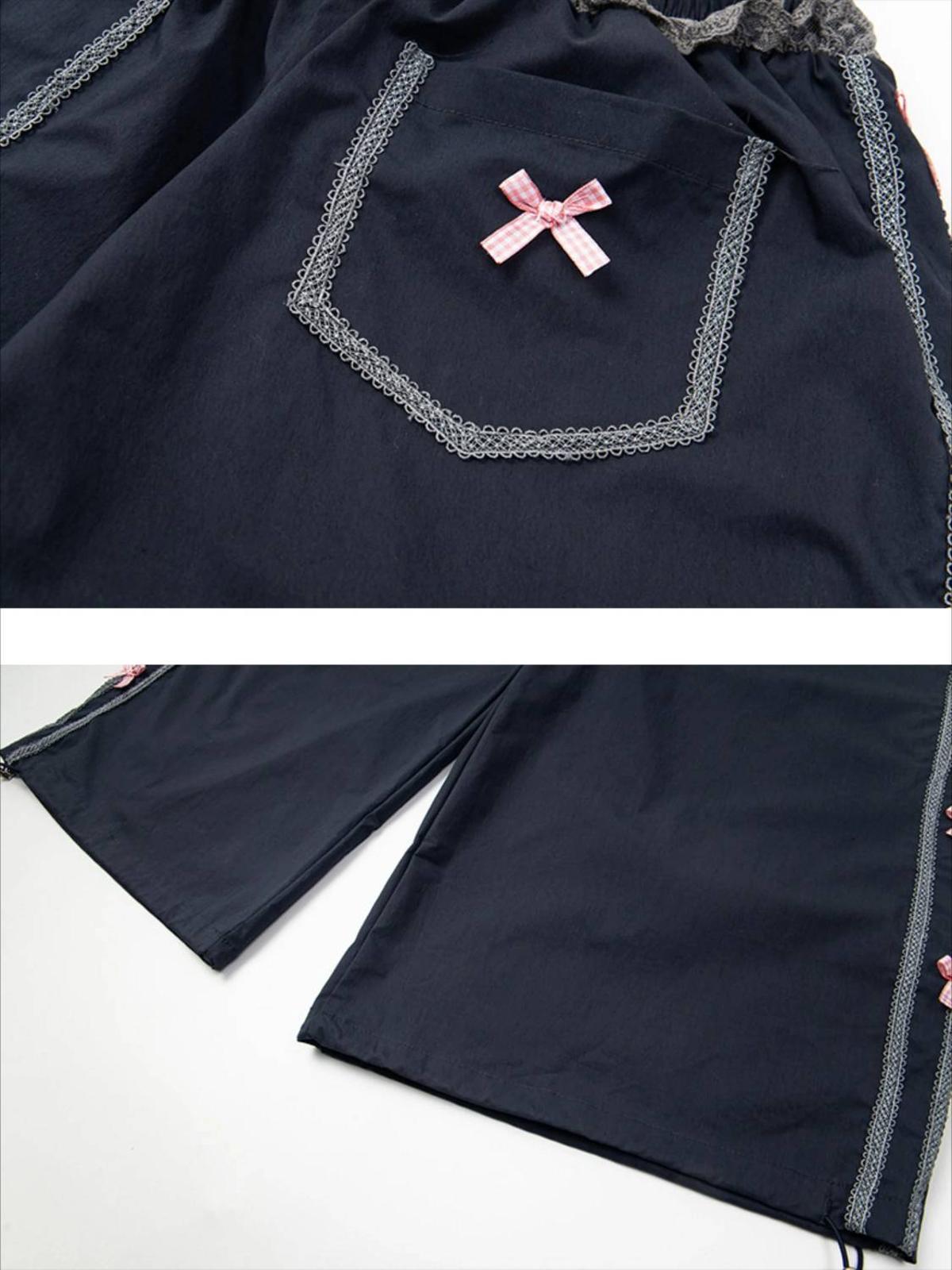 High Street Side Bow Decoration Pant