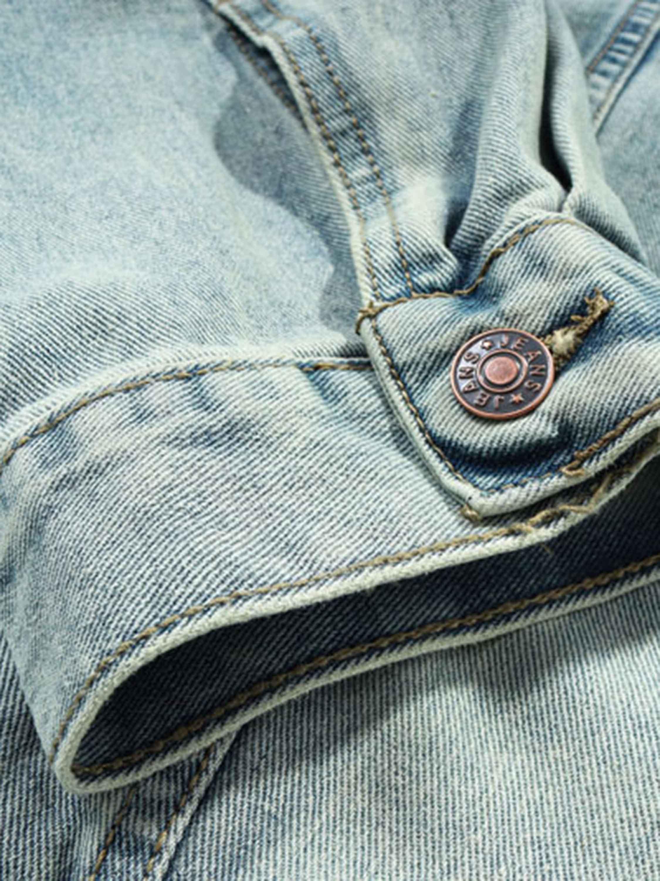 High Street Washed Denim Hoodie