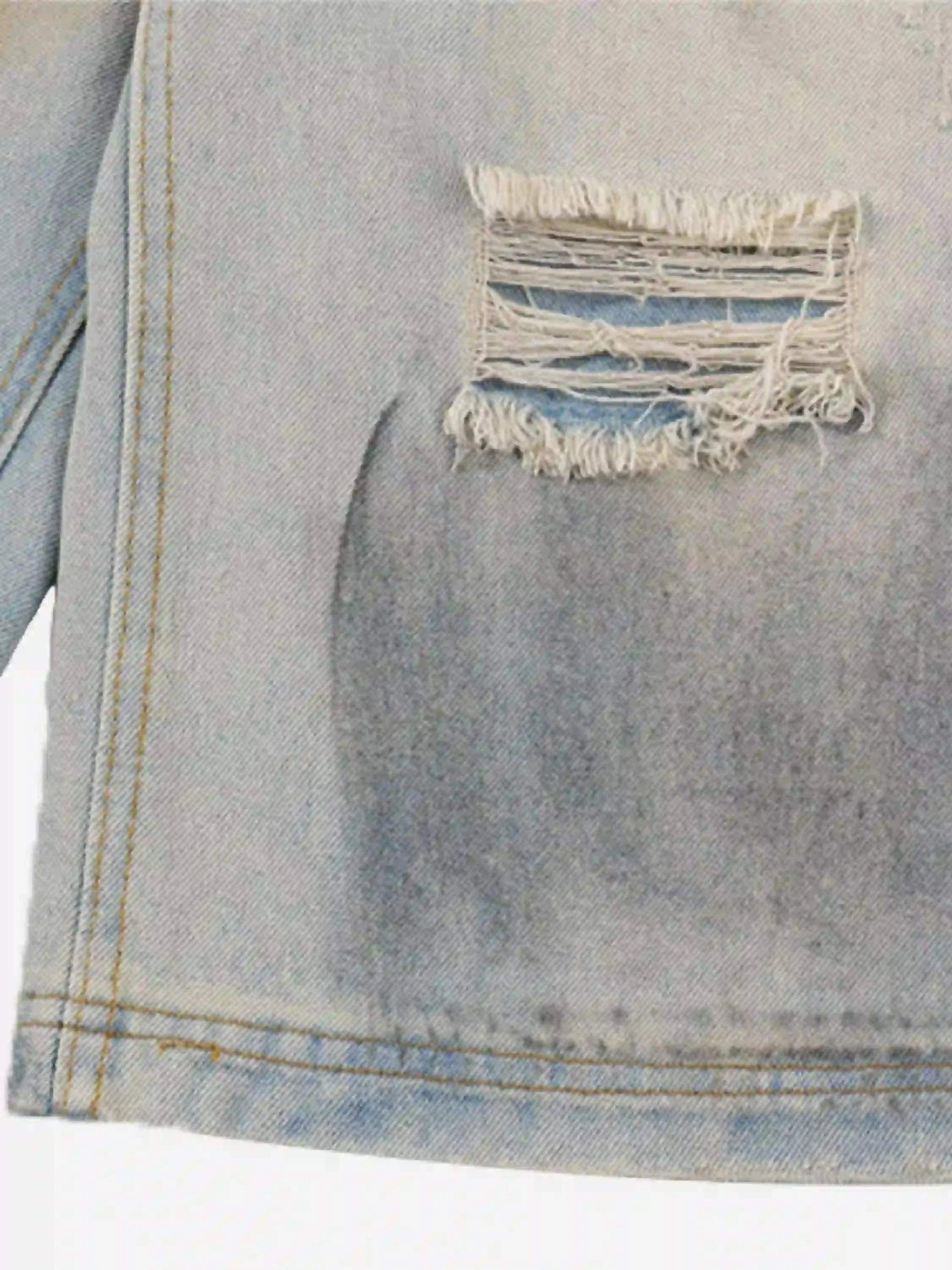 High Street Yellow Mud Dyed Denim Shorts
