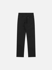 High Street Zipper Niche Design Straight Pants