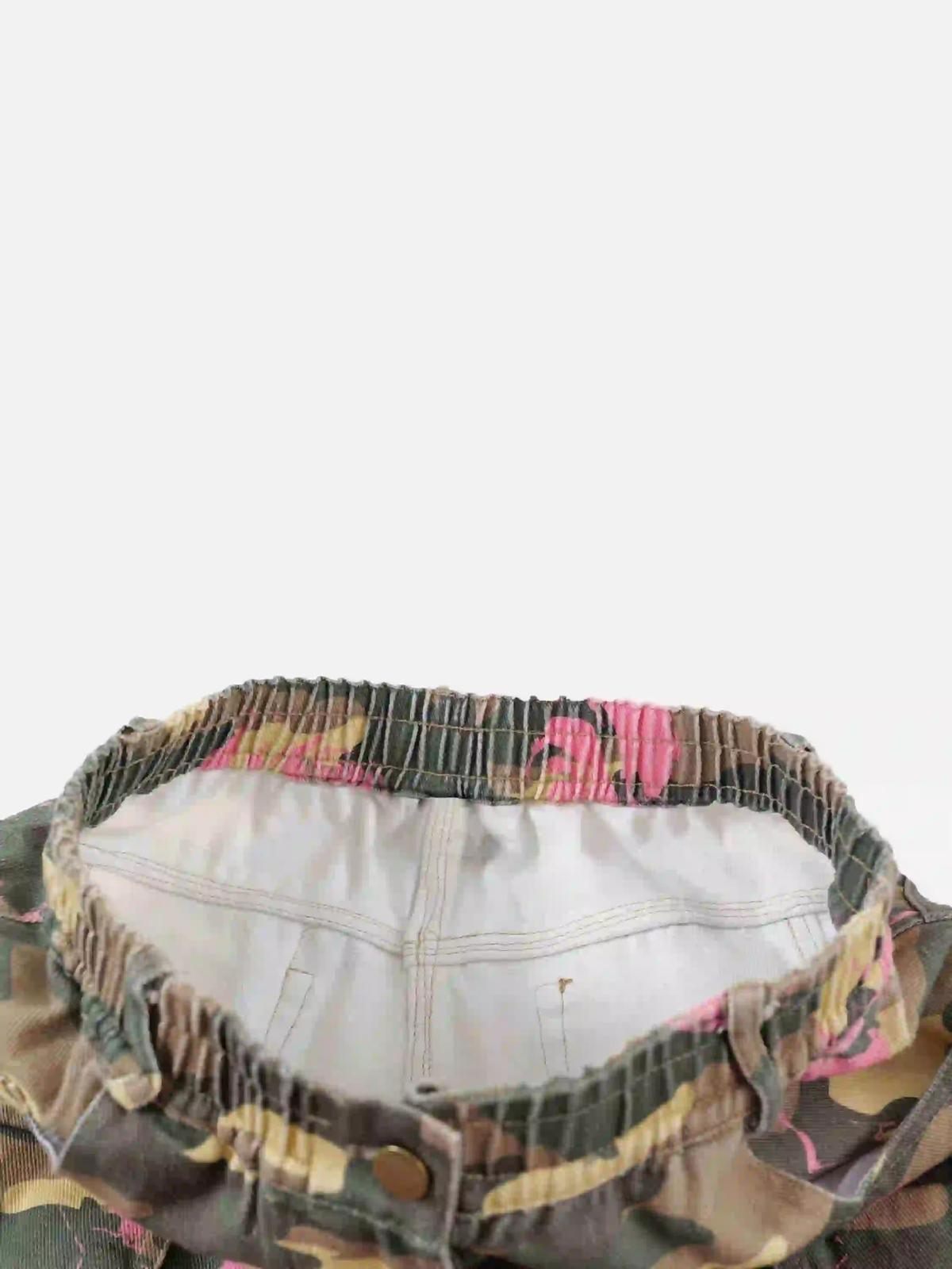 Hip-Hop Camouflage Cargo Pants with Multi-Pockets