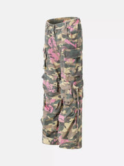Hip-Hop Camouflage Cargo Pants with Multi-Pockets
