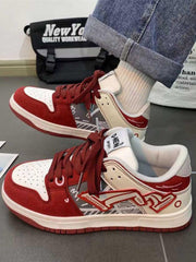 Hip-Hop Graffiti Board Shoes For Couples