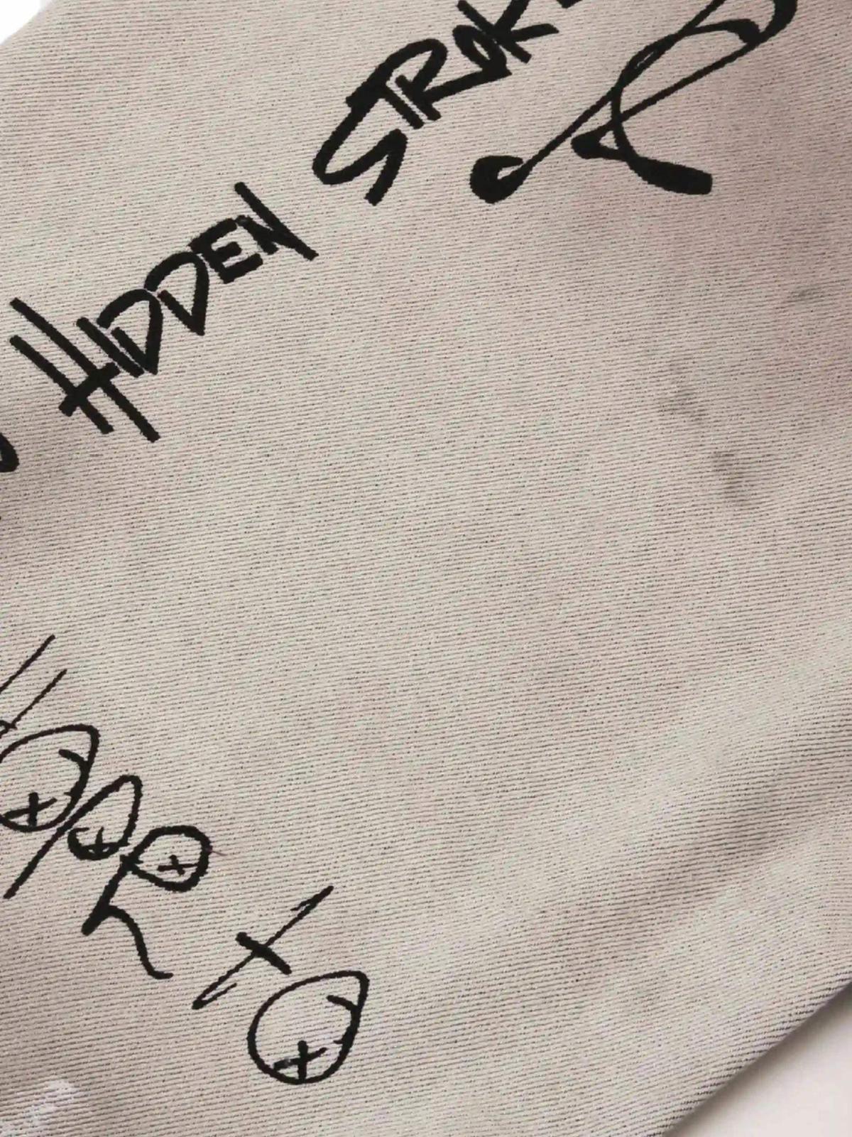 Hip-Hop Graffiti Distressed Jeans