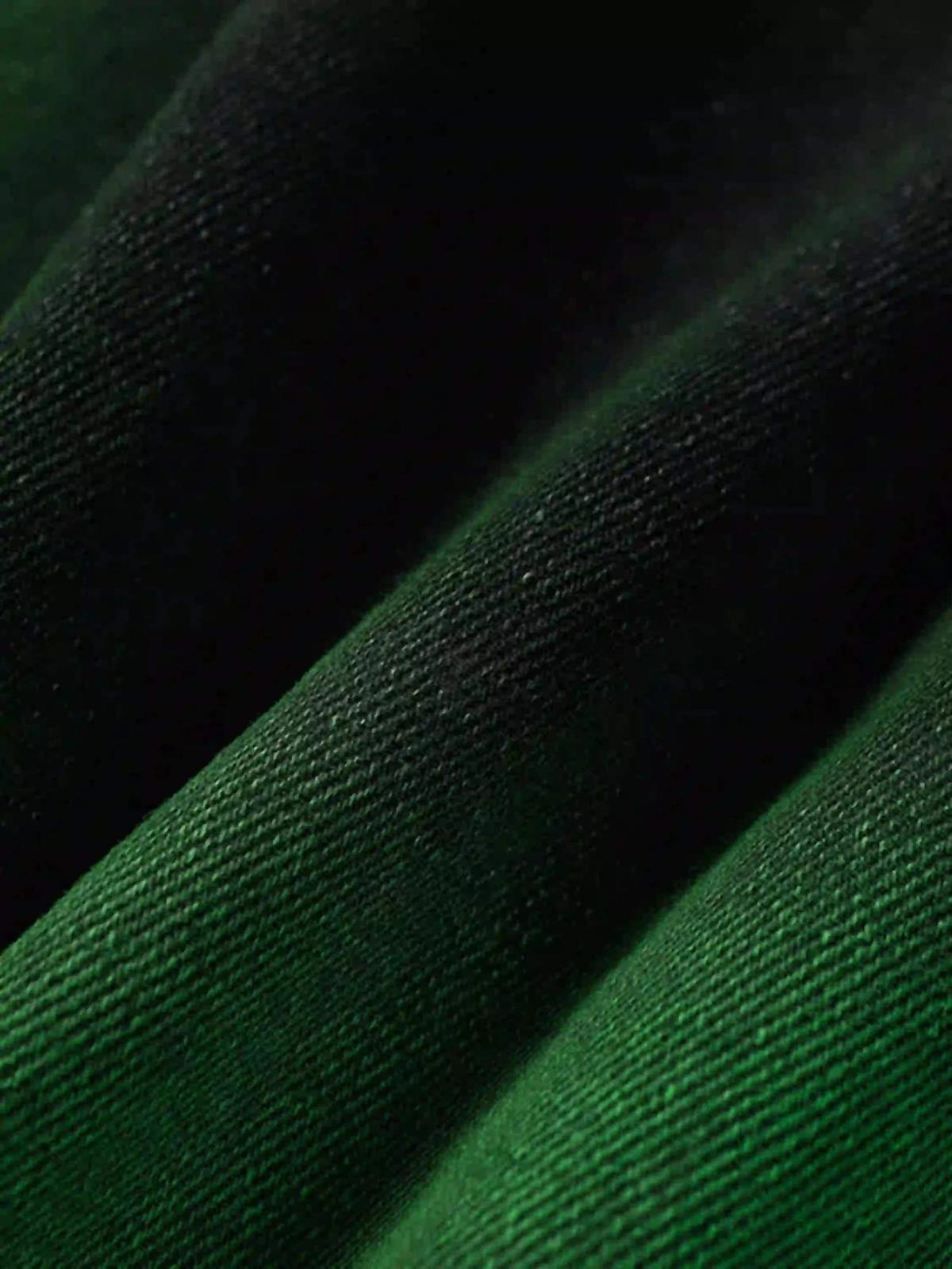 Hip-Hop Green Hand-Painted Dirty Jeans