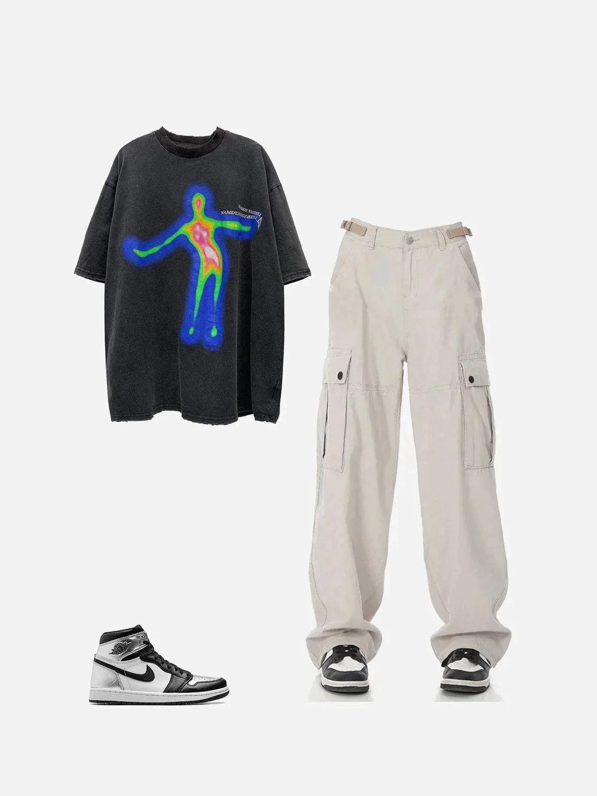Hip Hop Straight Cargo Pants
