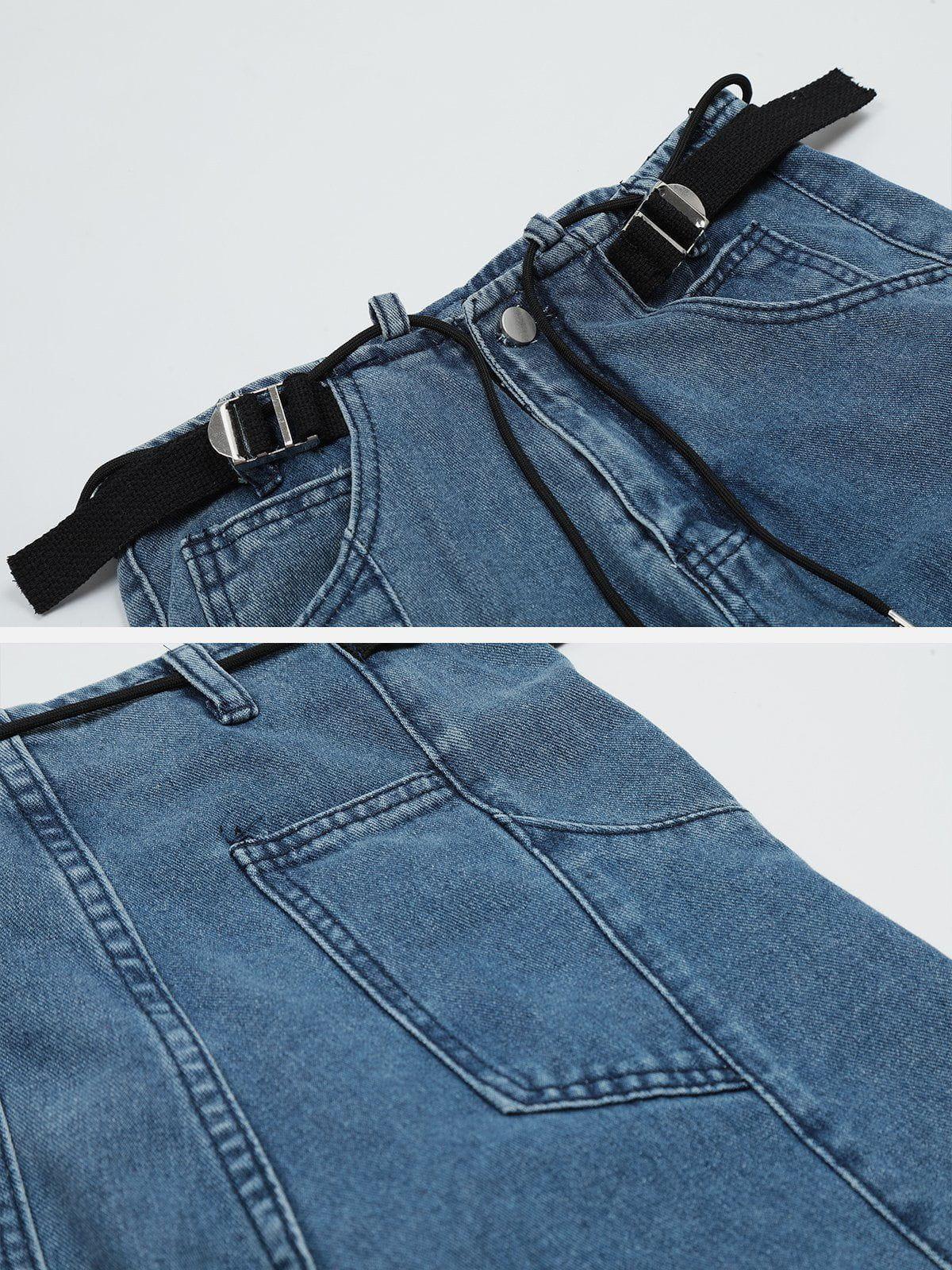 Hip Hop Straps Jeans