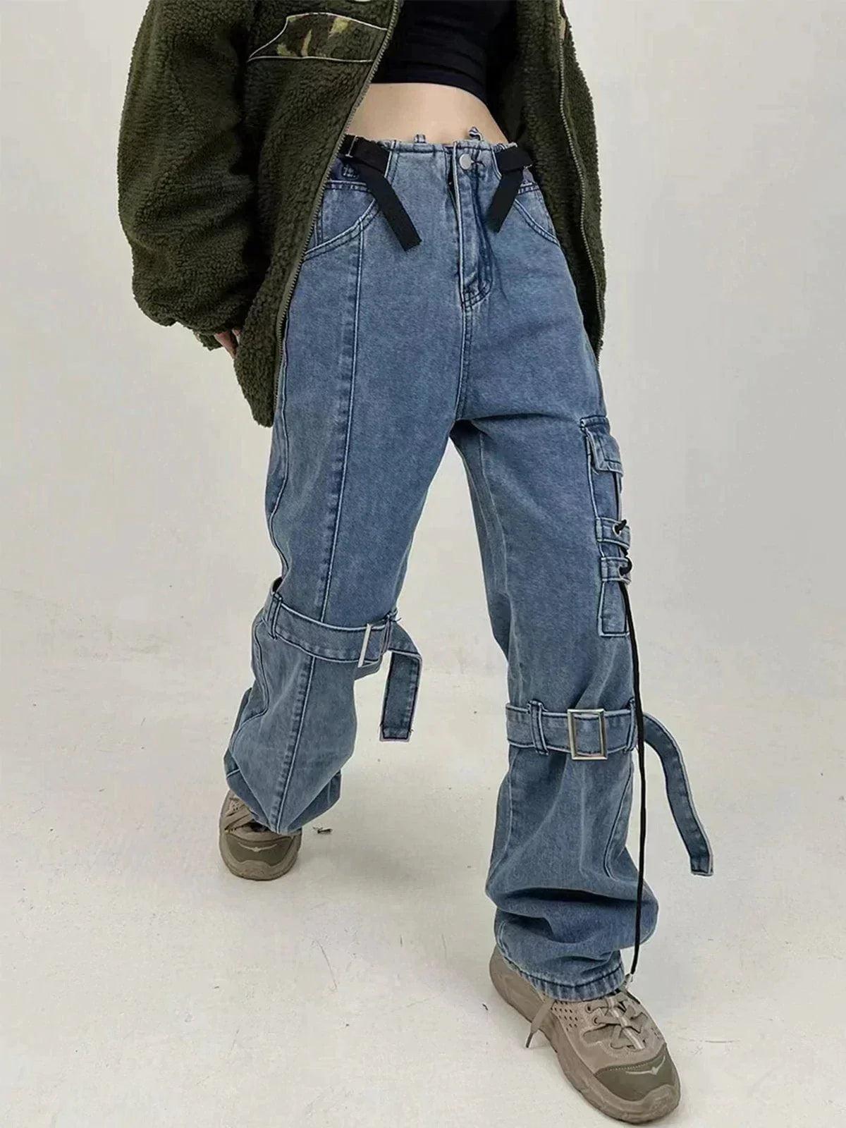 Hip Hop Straps Jeans