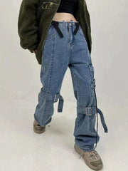 Hip Hop Straps Jeans