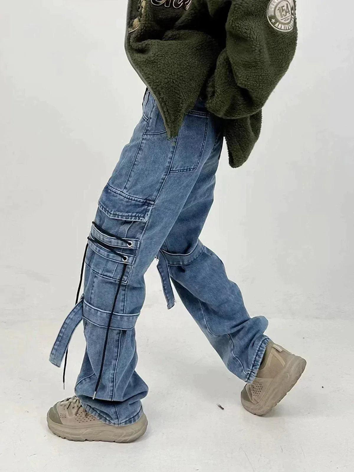 Hip Hop Straps Jeans