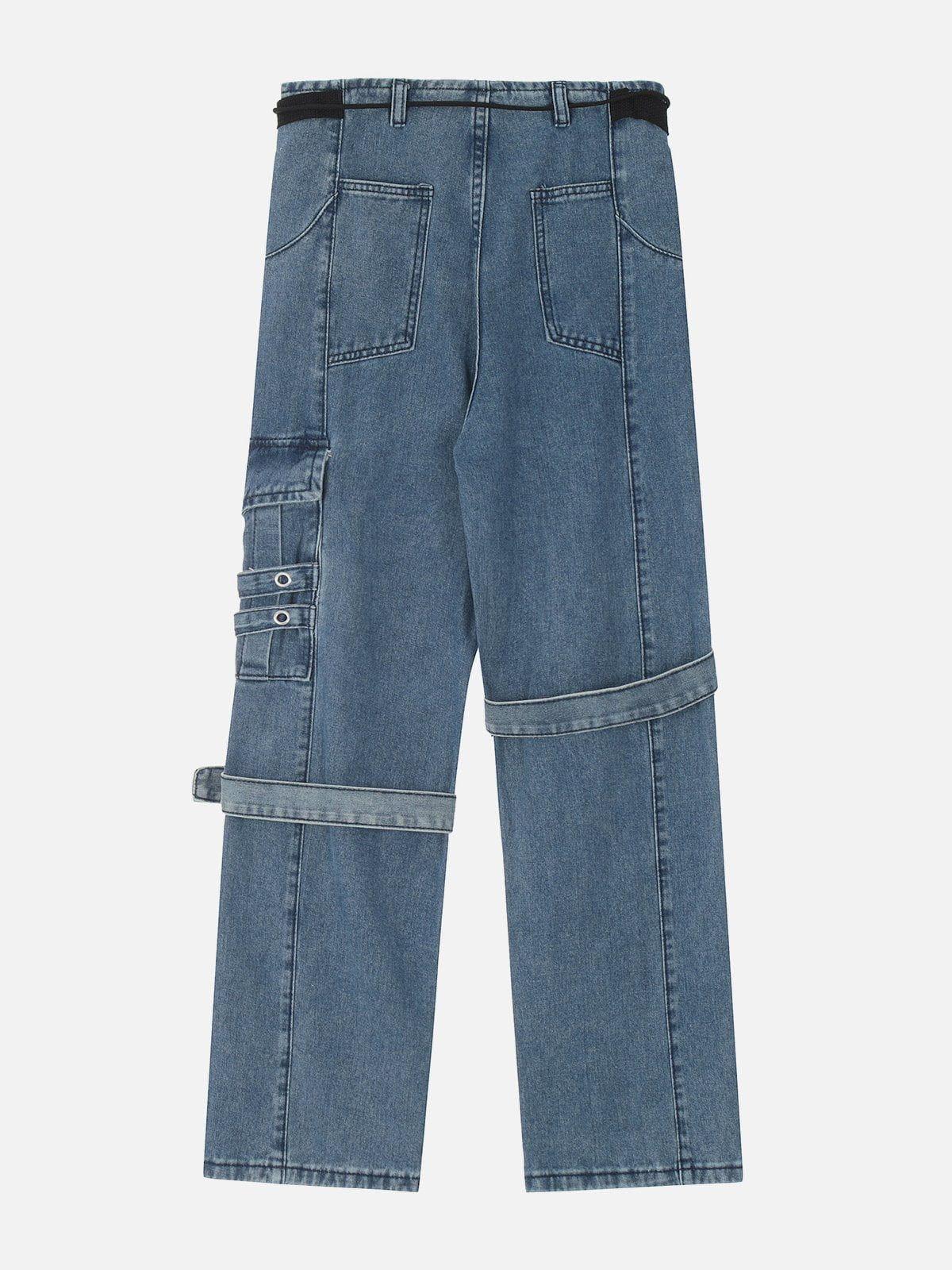 Hip Hop Straps Jeans