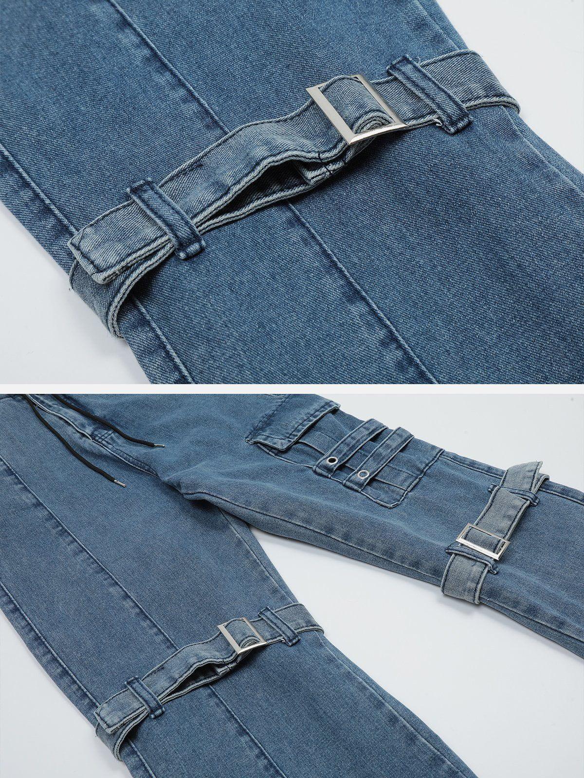Hip Hop Straps Jeans