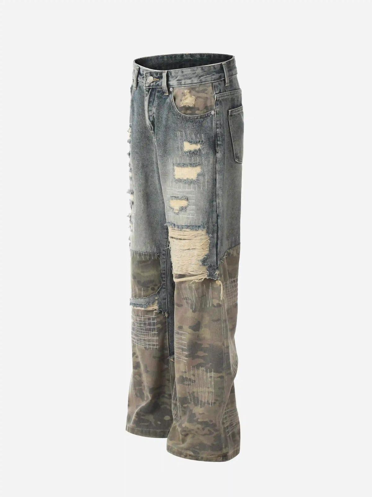 Hip Hop Street Heavy Duty Ripped Jeans
