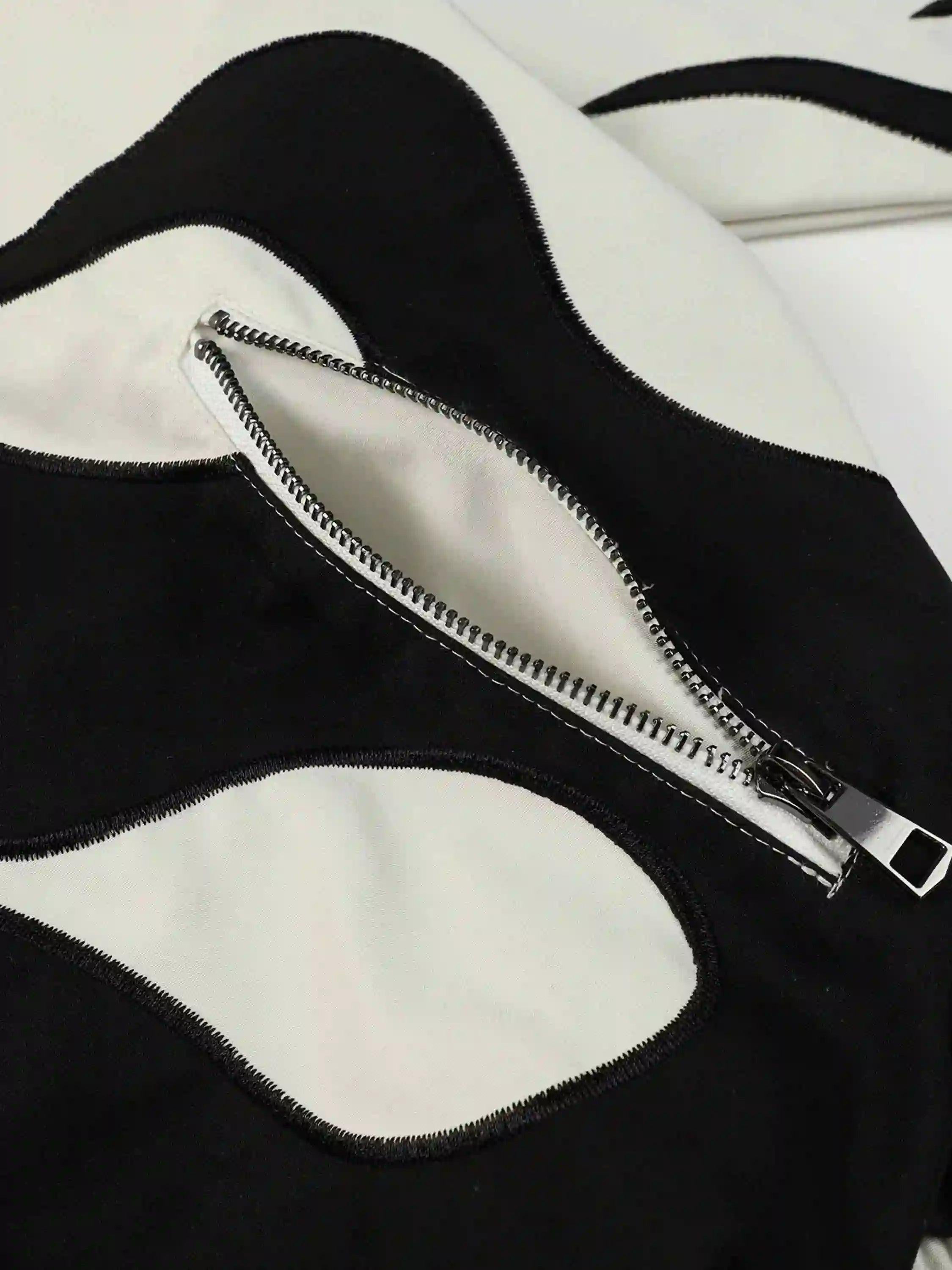 Hip Hop Street Patches Flame Lapel Jacket