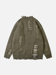 Hole Fake Two Cardigan