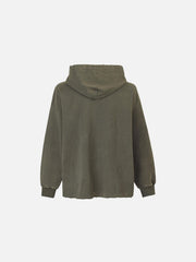 Hollow Hole Zipper Hoodie