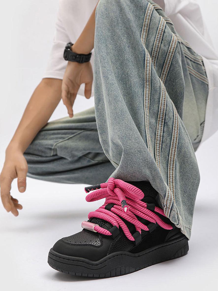 Hundreds Of Dirty Braid Bread Shoes