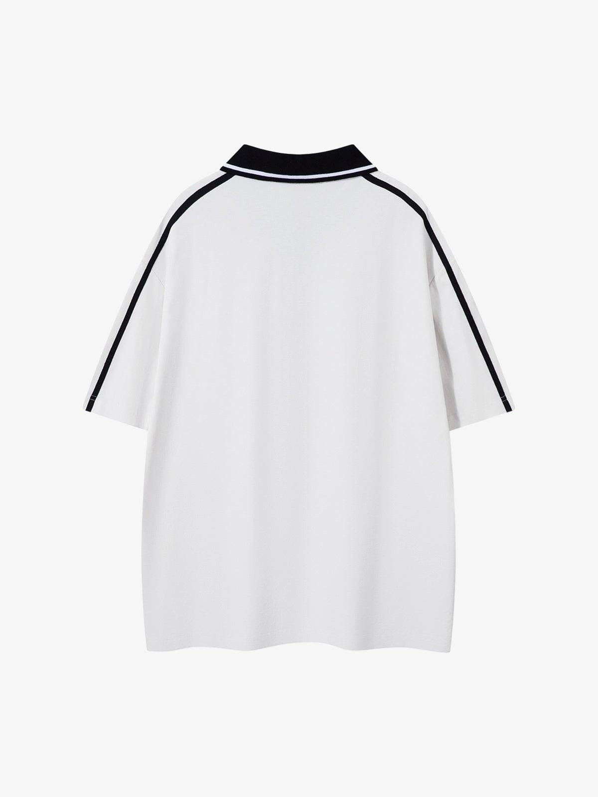 Jersey Print Short-Sleeve Polo Shirt