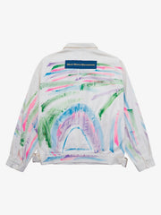 Hip-hop Hand-painted Graffiti Denim Jacket