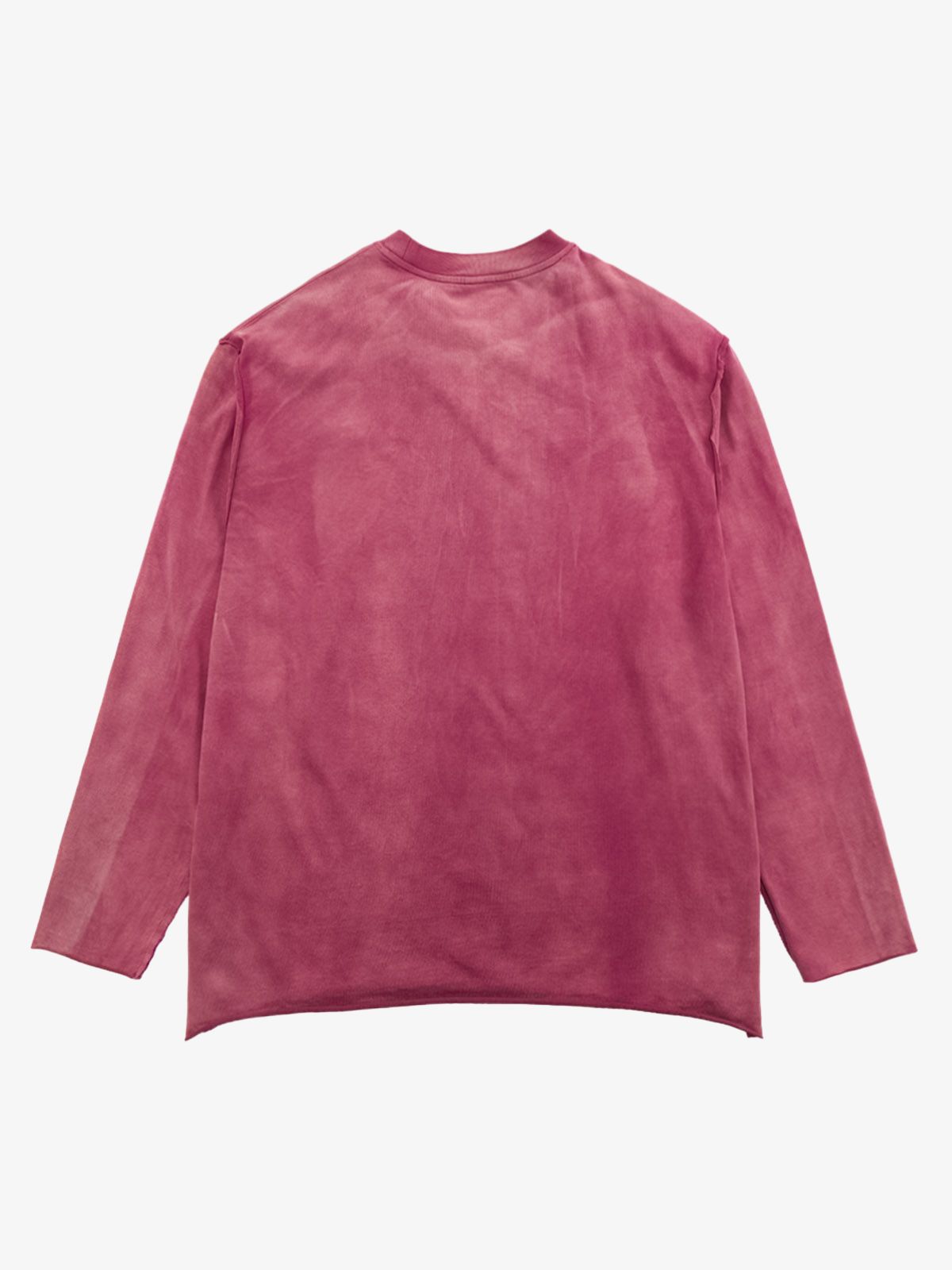 Washed Edge Long Sleeve T-Shirt