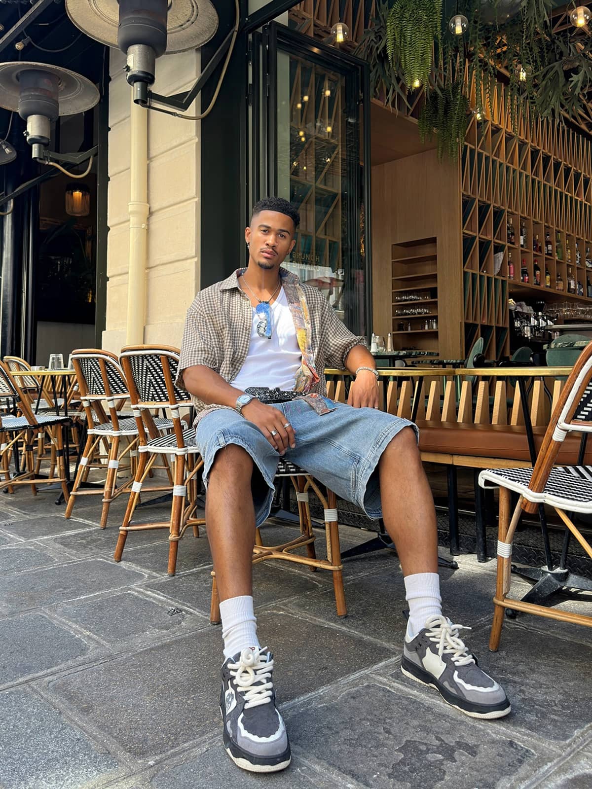 Street Reversible Short-sleeved Shirt